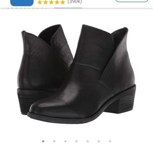 Adam Tucker"  Me Too"  Black Leather Zeus Ankle Booties